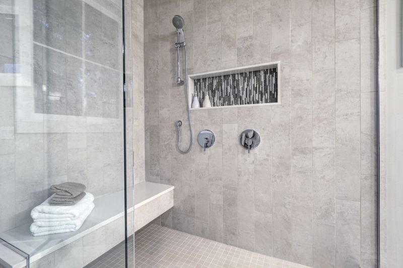 Luxury Tiled Shower with Modern Fixtures